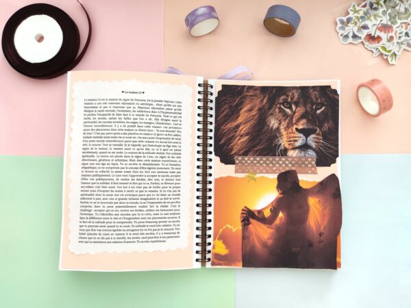 Ton thème astral interprété dans un carnet scrapbooking – Image 3