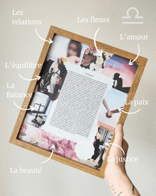 Cadeau signe Balance - Cadre scrapbooking – Image 3