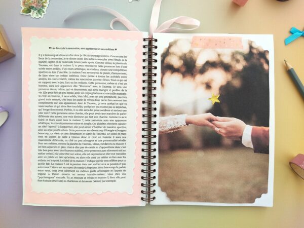 Astrologie amour - Prédictions personnalisées en carnet scrapbooking