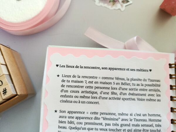 Astrologie amour - Prédictions personnalisées en petit carnet scrapbooking – Image 5