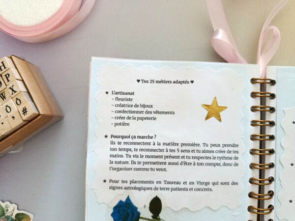 Astrologie métiers - Conseils personnalisés en petit carnet scrapbooking – Image 3